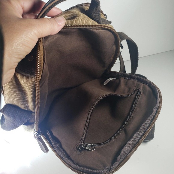 Verlenpaple Unisex Canvas Shoulder/Crossbody Bag Travel Sight See Multi-Pockets - Picture 10 of 14